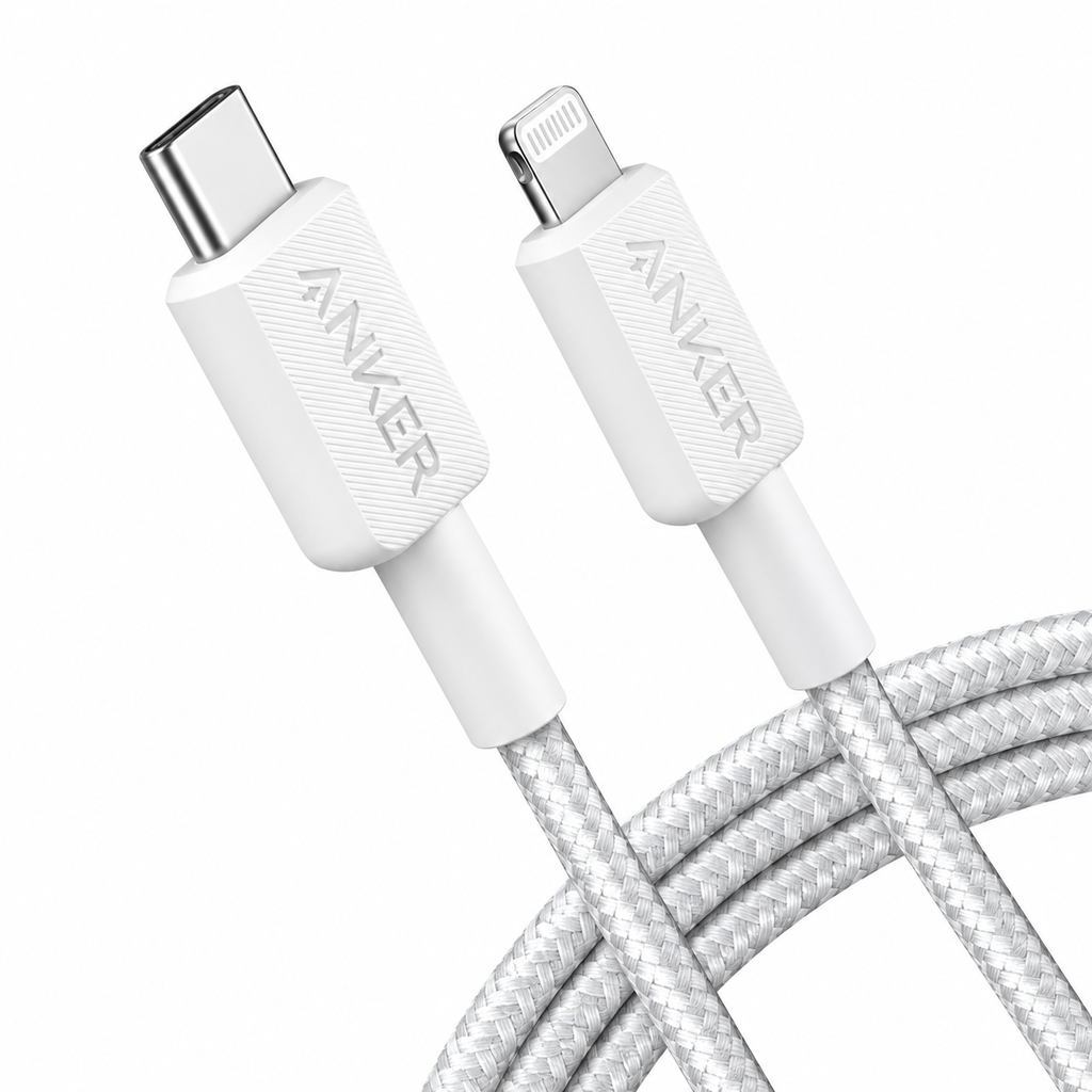 Anker 322 USB-C to Lightning Cable 1.8cm – White